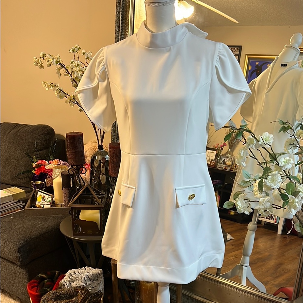 SHEIN new white mini dress